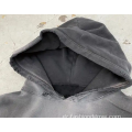Vintage οξύ πλύθηκε υπερμεγέθη hoodie